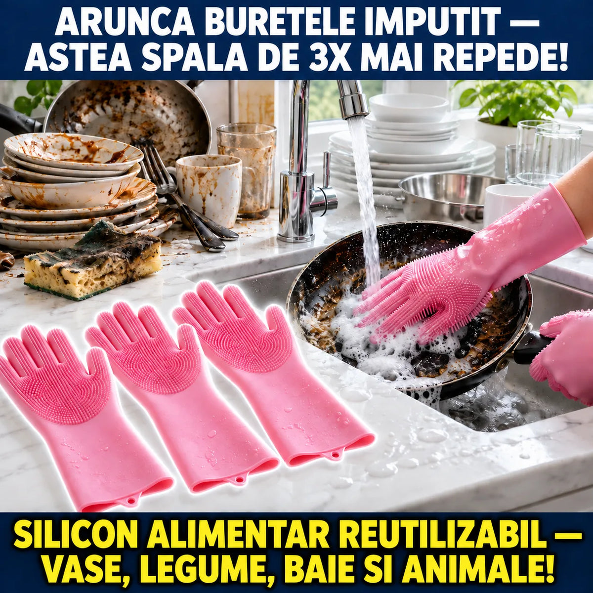 Manusi pentru spalat vase
